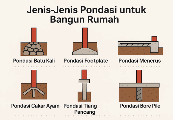 Jenis jenis pondasi